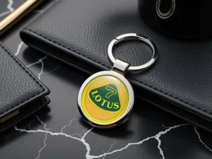 Lotus Designer Schlüsselanhänger Hochwertig Metall